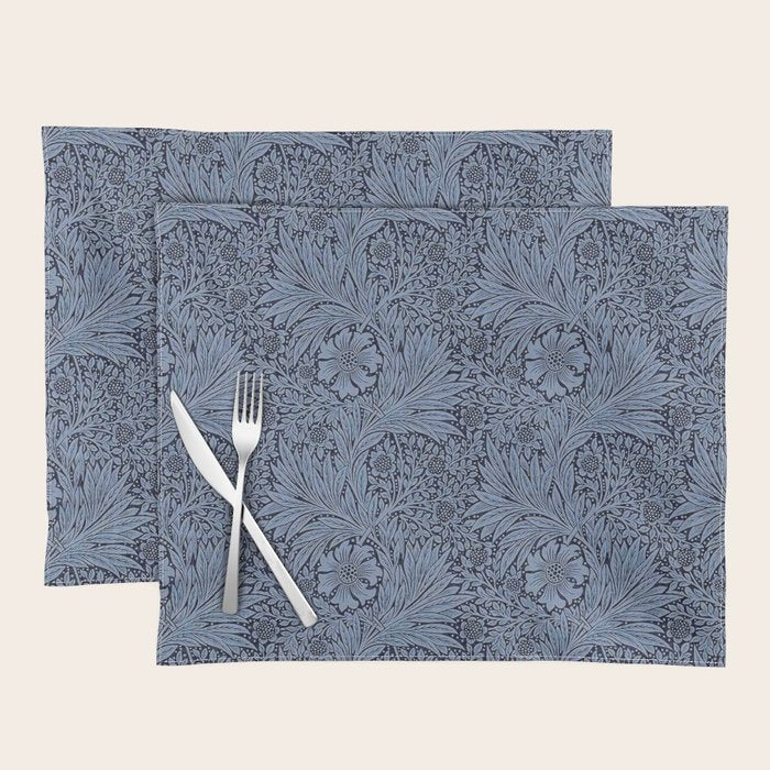 William Morris Marigold Navy Placemat Gallery Image 1
