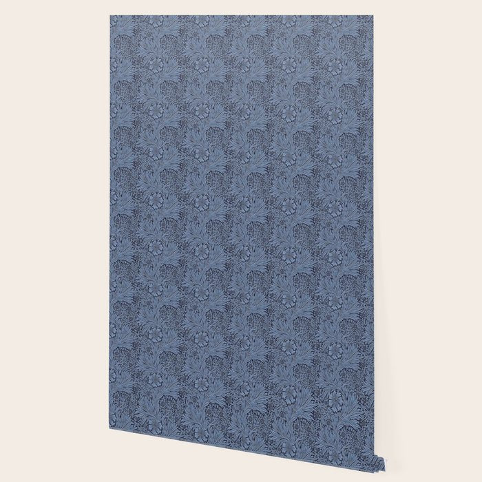 William Morris Marigold Navy Wallpaper Gallery Image 2