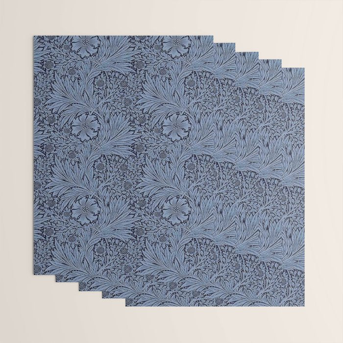 William Morris Marigold Navy Wrapping Paper Gallery Image 3