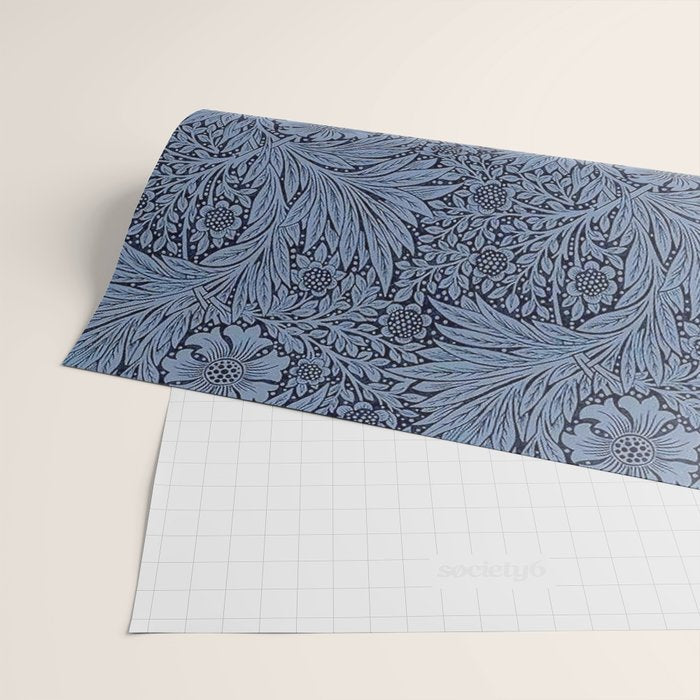 William Morris Marigold Navy Wrapping Paper Gallery Image 2