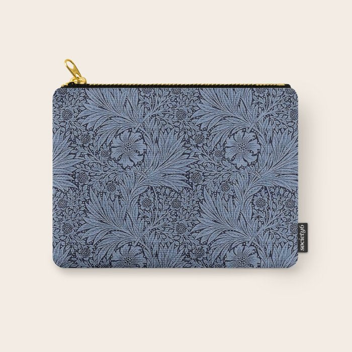 William Morris Marigold Navy Carry All Pouch Gallery Image 1