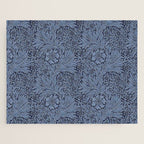 William Morris Marigold Navy Jigsaw Puzzle Gallery Image 1