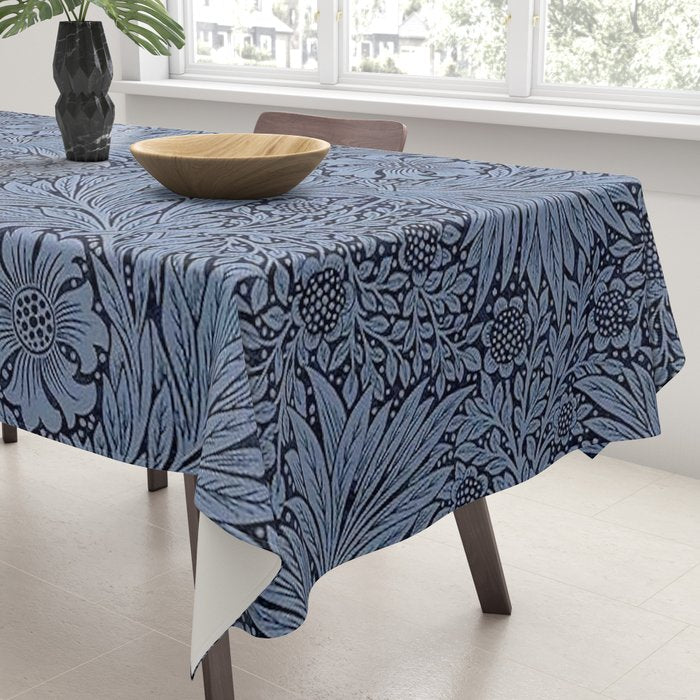 William Morris Marigold Navy Tablecloth Gallery Image 3