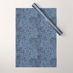 William Morris Marigold Navy Wrapping Paper Gallery Image 1
