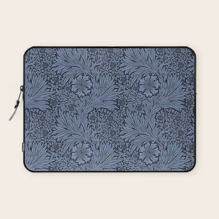 William Morris Marigold Navy Laptop Sleeve Gallery Image 1