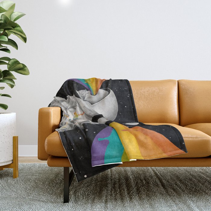 Farther Away Than Tomorrow Throw Blanket Gallery Image 1