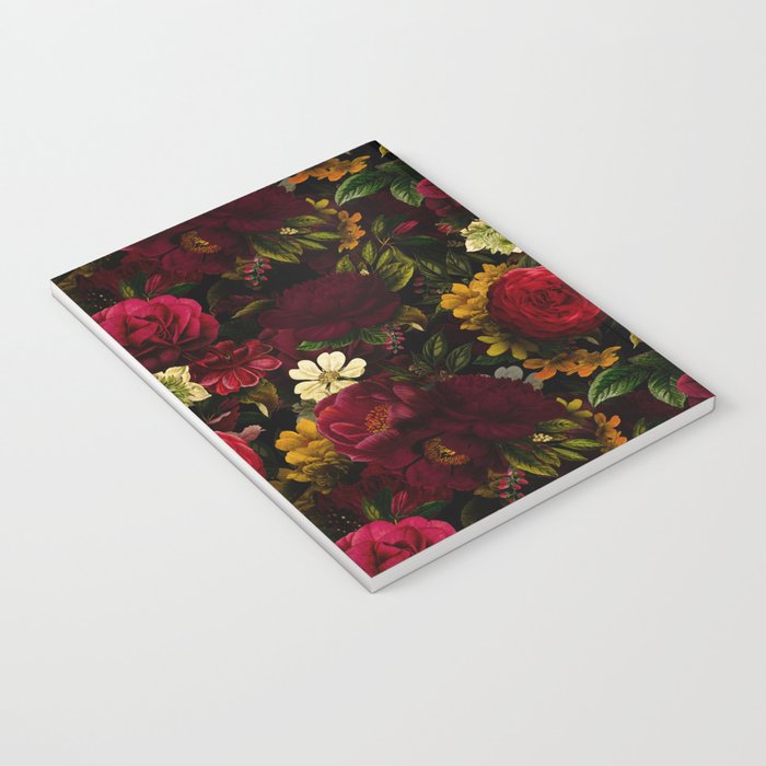Dutch Midnight Vintage Red Roses Garden Notebook Gallery Image 3