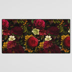 Dutch Midnight Vintage Red Roses Garden Desk Mat Gallery Image 3