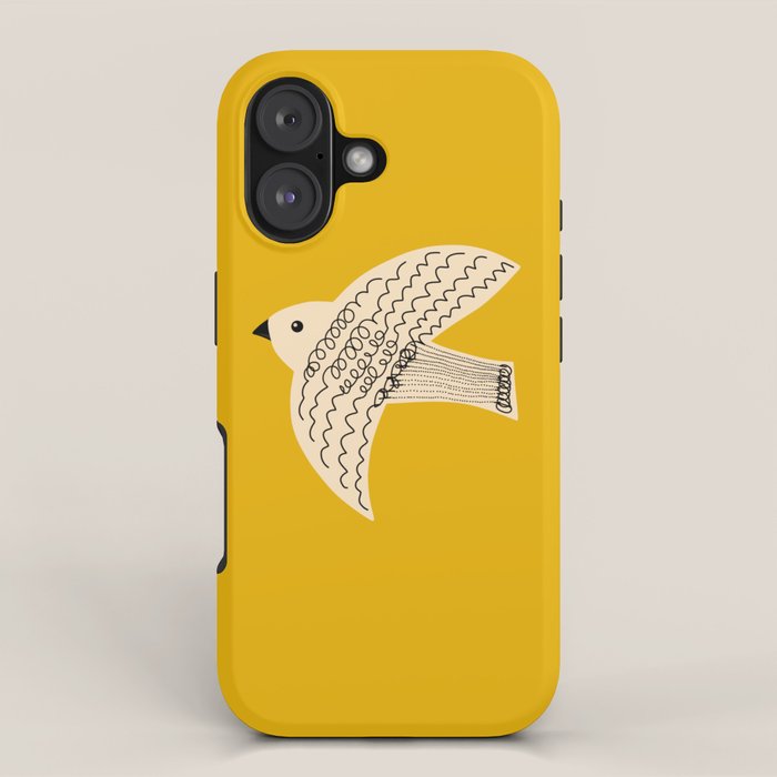 Yellow starling iPhone Case