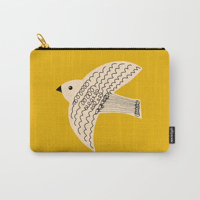 Yellow starling Carry All Pouch Gallery Image 1