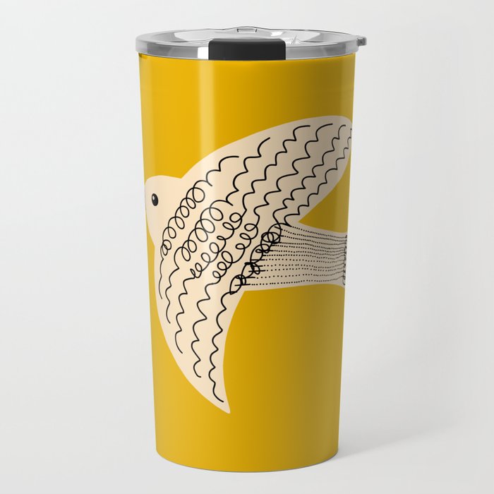 Yellow starling Travel Mug Gallery Image 1