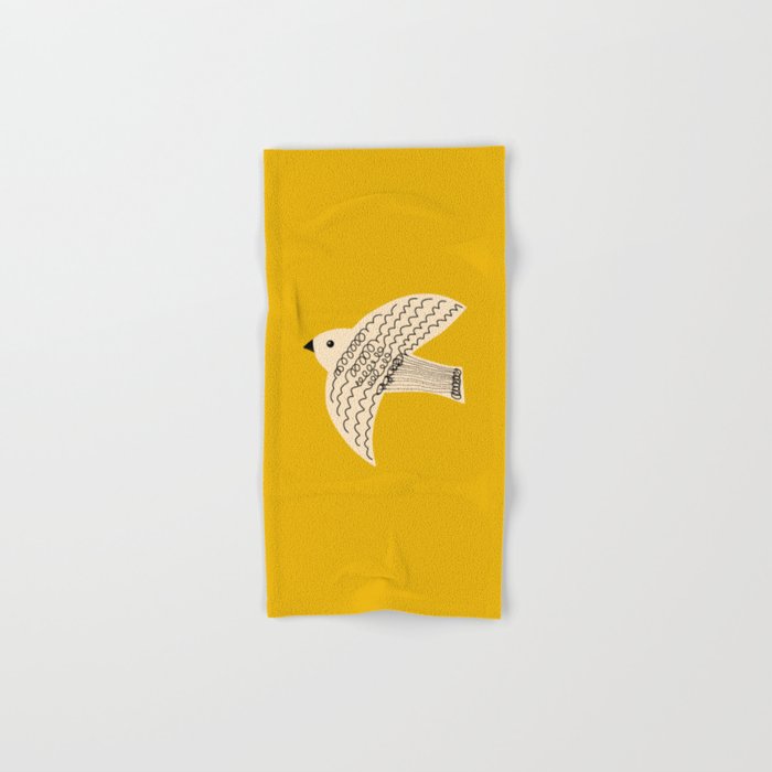 Yellow starling Bath Towel Gallery Image 1
