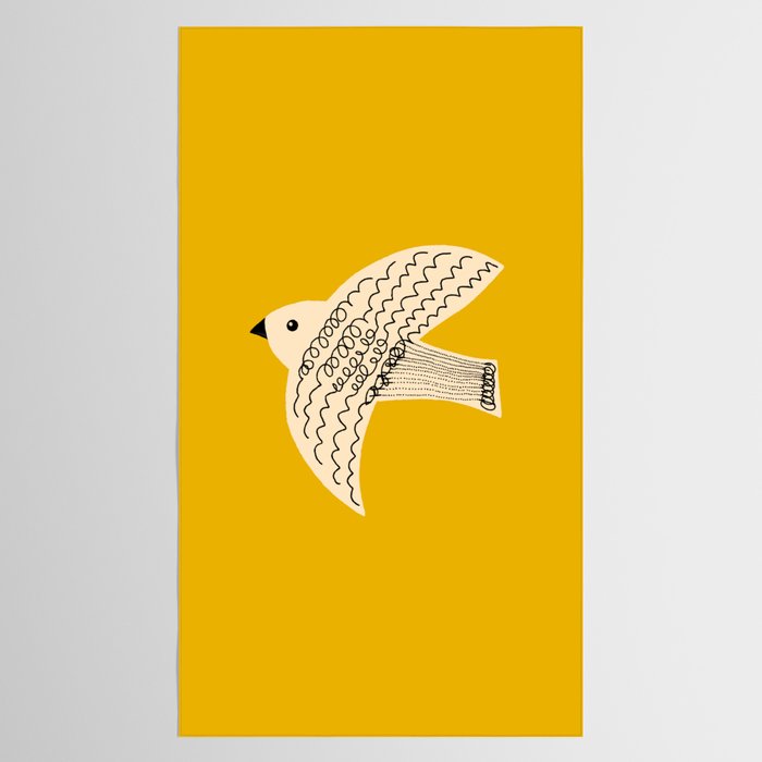 Yellow starling Tablecloth Gallery Image 2