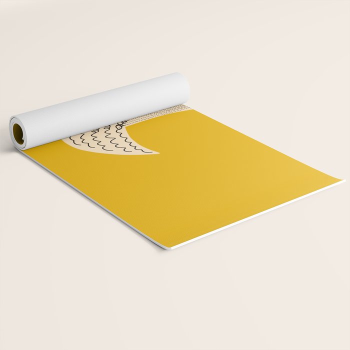 Yellow starling Yoga Mat Gallery Image 2