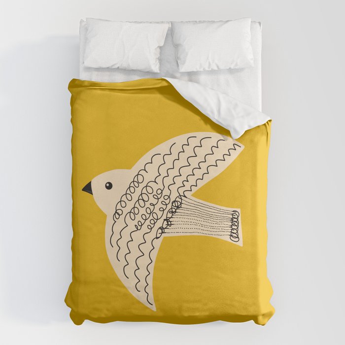 Yellow starling Duvet Cover Gallery Image 6