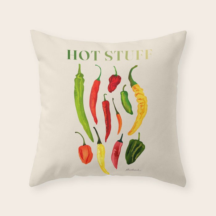 Hot Stuff Peppers Throw Pillow Gallery Image 6