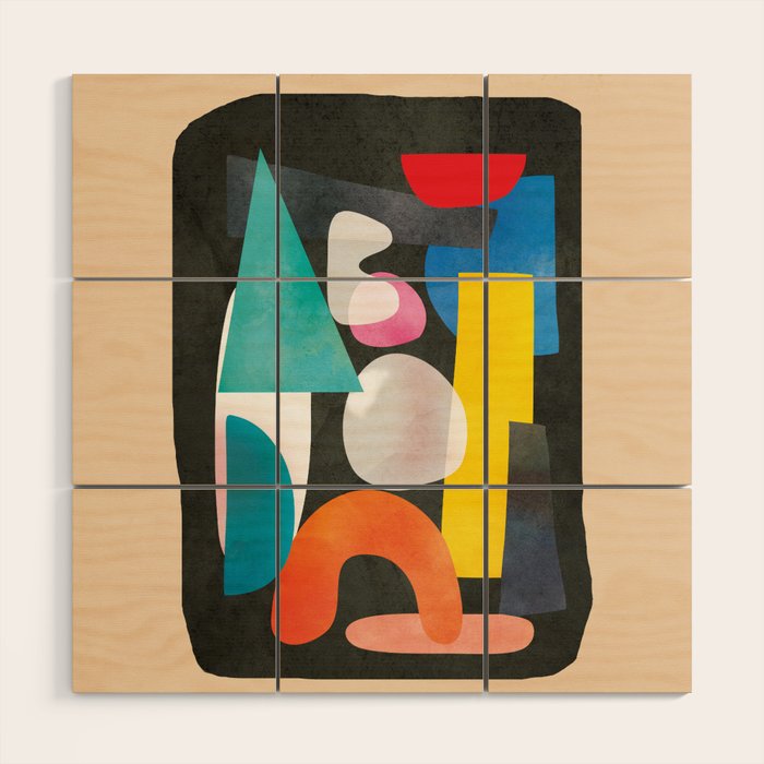Abstract Modern Art 27 Wood Wall Art Gallery Image 1