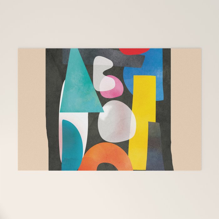 Abstract Modern Art 27 Welcome Mat Gallery Image 1