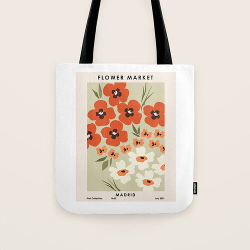 Flower Market. Madrid Tote Bag Gallery Image 1
