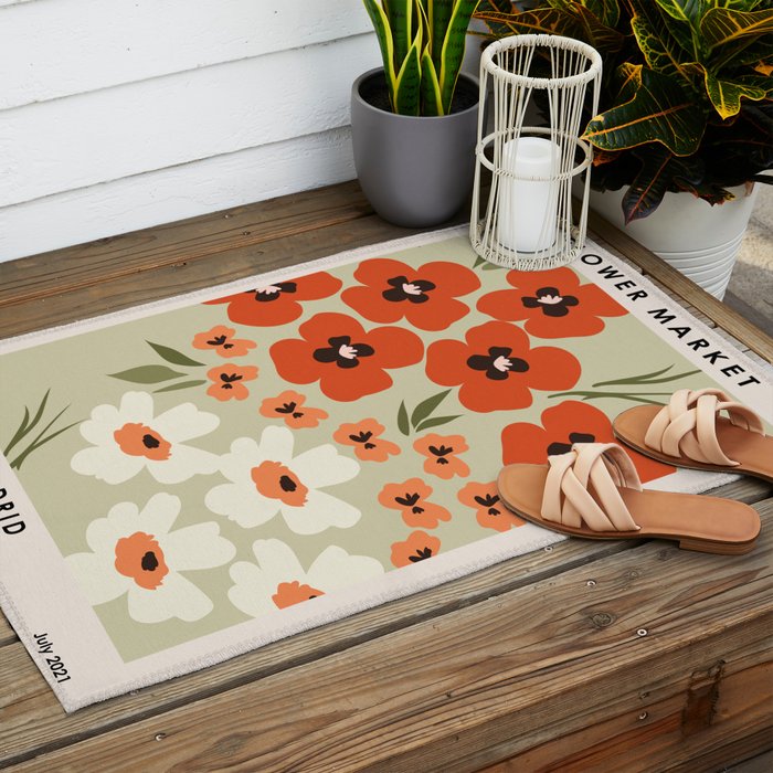 Flower market. Madrid Outdoor Rug Gallery Image 2