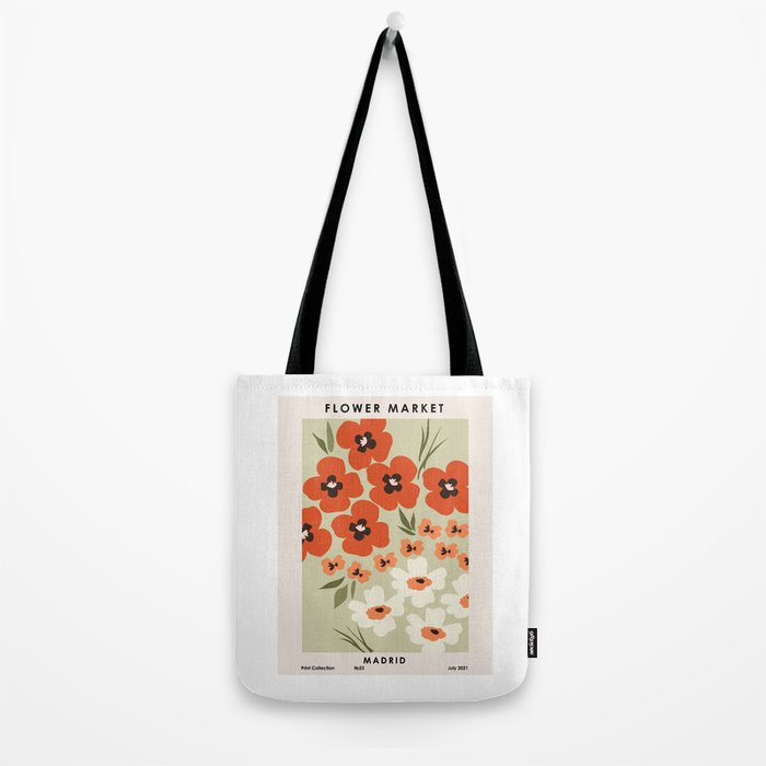 Flower market. Madrid Tote Bag Gallery Image 2