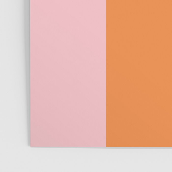 Minimal Modern Archway Color Block in Orange and Pink Poster Gallery Image 3