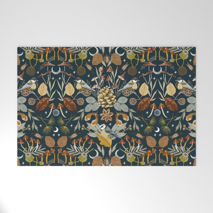 Birds in Autumn Night DP Welcome Mat Gallery Image 1