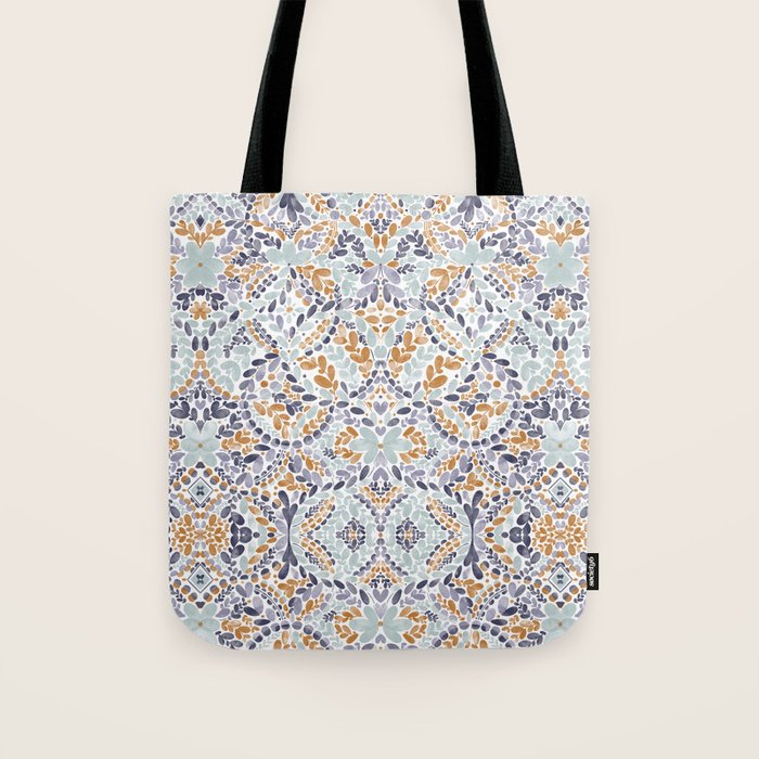 Artistic Floral Motif Medley Tote Bag Gallery Image 1