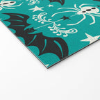 Night Creatures - Teal Welcome Mat Gallery Image 2