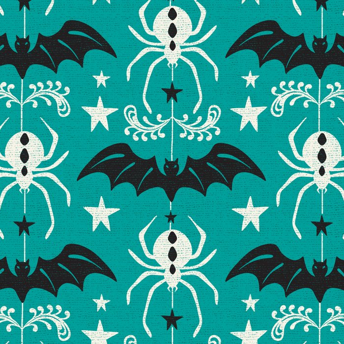 Night Creatures - Teal Coffee Mug Gallery Image 2