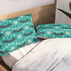 Night Creatures - Teal Pillow Sham Gallery Image 2
