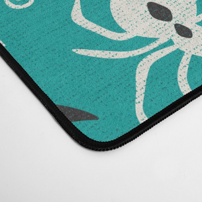 Night Creatures - Teal Desk Mat Gallery Image 4