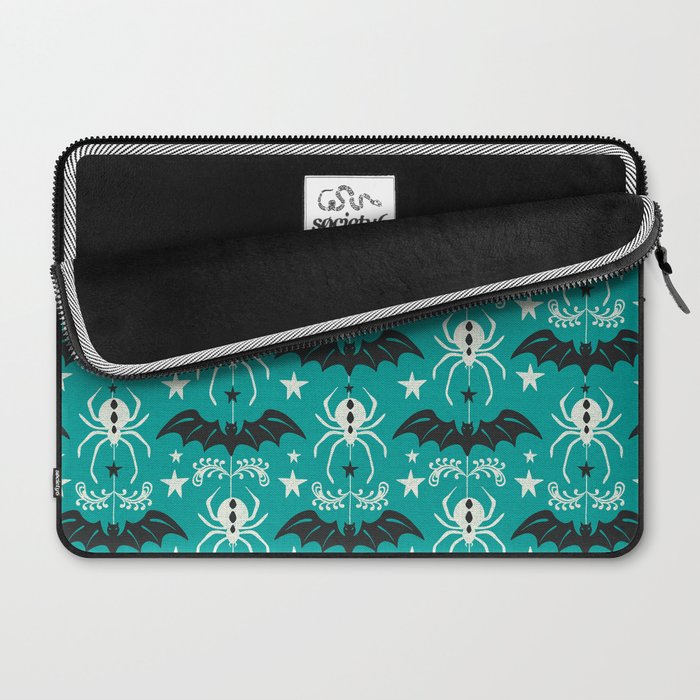 Night Creatures - Teal Laptop Sleeve Gallery Image 2