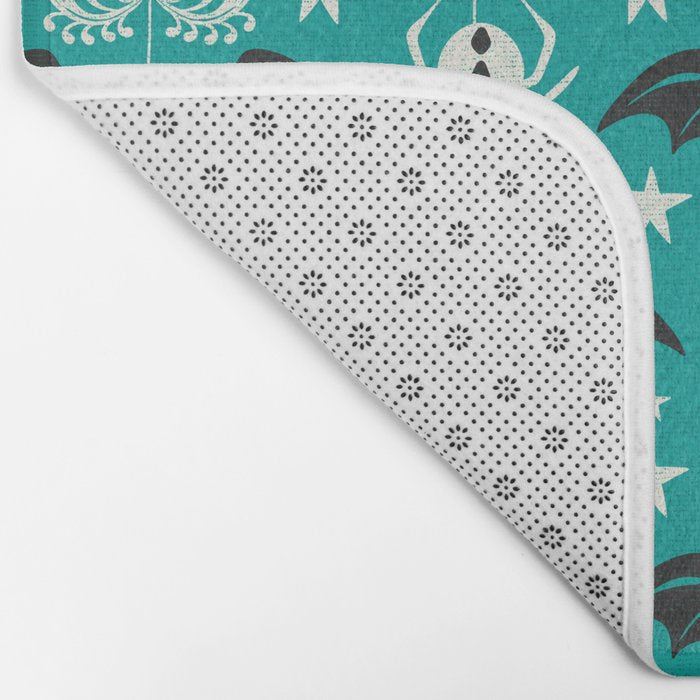Night Creatures - Teal Bath Mat Gallery Image 2