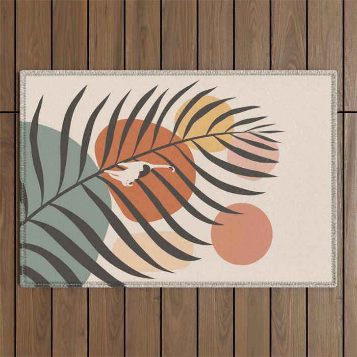 Cat and Plant 32 Outdoor Rug Gallery Image 1