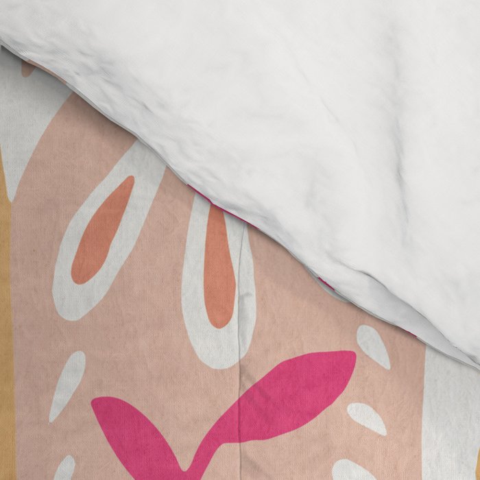 Hamsa Hand â Pink & Peach Palette Comforter Gallery Image 4