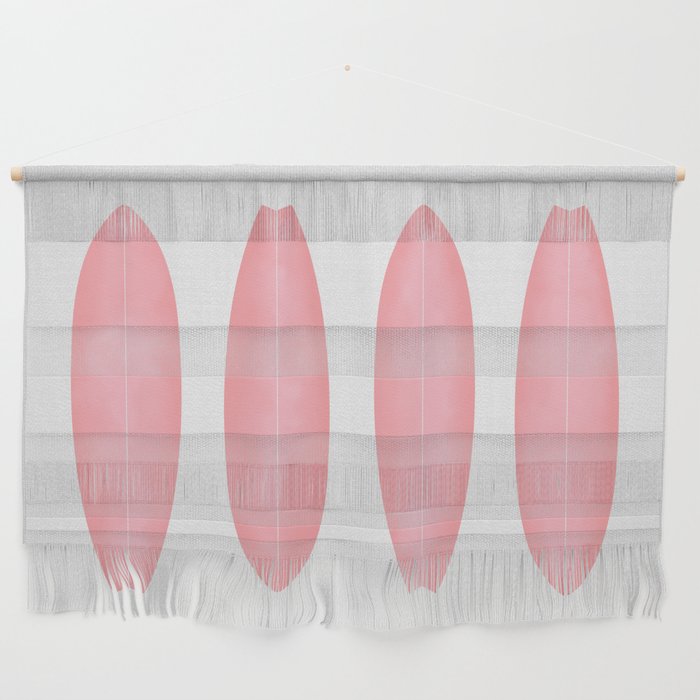 Surfboards in Pink Wall Hanging Gallery Image 1