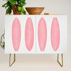 Surfboards in Pink Credenza Gallery Image 1
