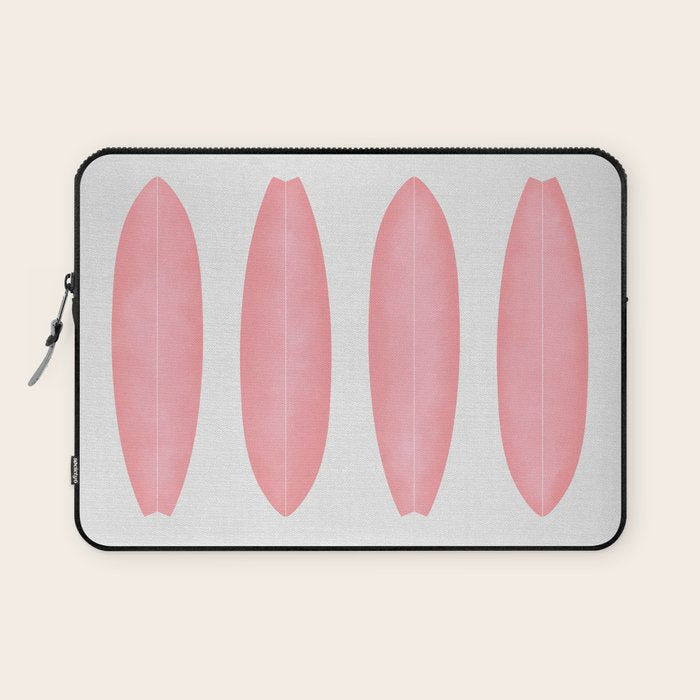 Surfboards in Pink Laptop Sleeve Gallery Image 1