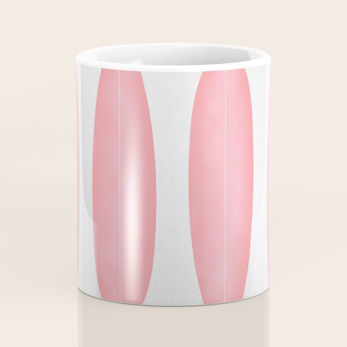 Surfboards in Pink Coffee Mug Gallery Image 4
