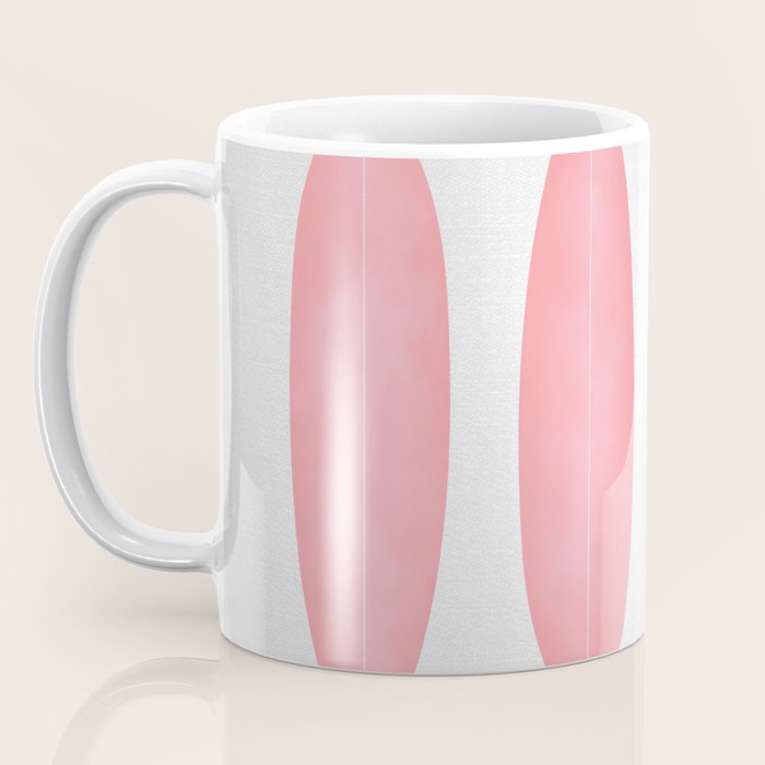 Surfboards in Pink Coffee Mug Gallery Image 3