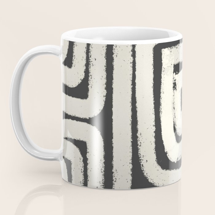 Boho black and white tribal design Coffee Mug Gallery Image 3