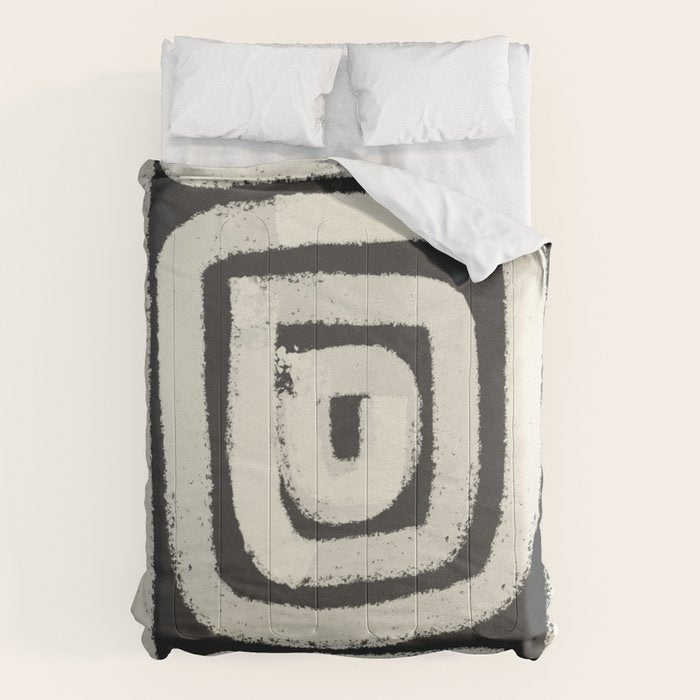 Boho black and white tribal design Comforter Gallery Image 6