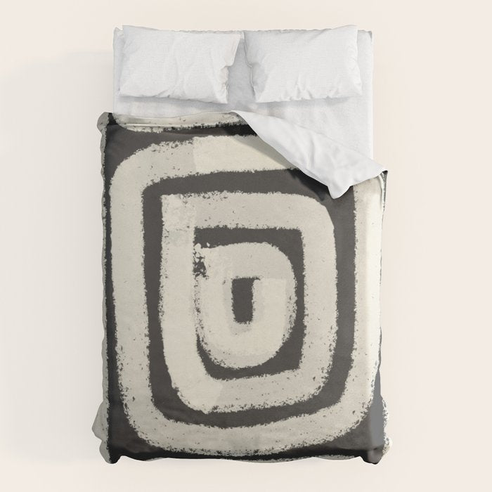 Boho black and white tribal design Duvet Cover Gallery Image 6