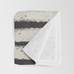 Boho black and white tribal design Throw Blanket Gallery Image 3