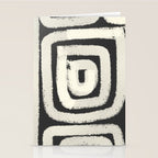 Boho black and white tribal design Stationery Card Gallery Image 2