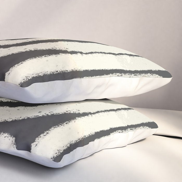 Boho black and white tribal design Pillow Sham Gallery Image 3
