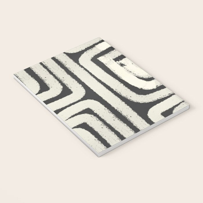 Boho black and white tribal design Notebook Gallery Image 3