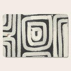 Boho black and white tribal design Cutting Board Gallery Image 1