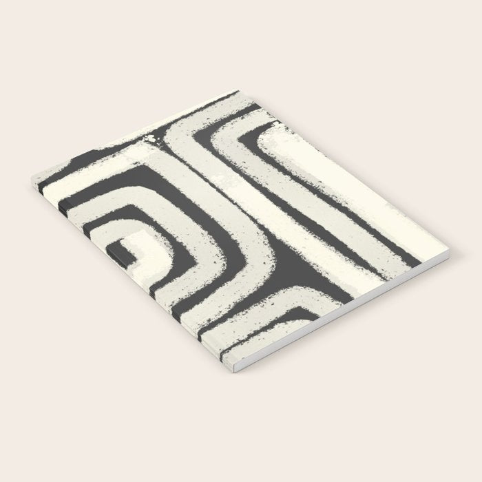 Boho black and white tribal design Notebook Gallery Image 1